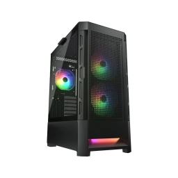 Gabinete Gamer Cougar Duoface RGB con Vidrio Templado Negro