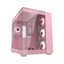 Gabinete Cougar FV150 RGB Rosa Vidrio Templado ATX