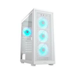 Gabinete Gamer Cougar MX220 RGB Blanco con Vidrio Templado