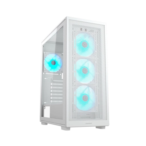 Gabinete Gamer Cougar MX220 RGB Blanco con Vidrio Templado