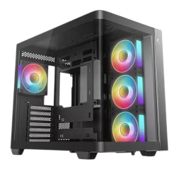 Gabinete Deepcool CG530U 4F Negro con Vidrio Templado