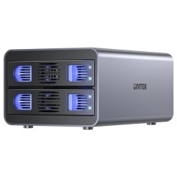 Gabinete Externo Unitek Dual USB-C para Discos 2.5 3.5 pulgadas