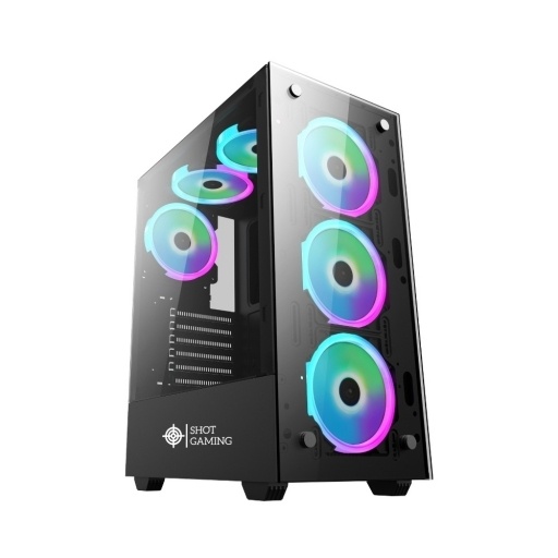 Gabinete Gamer Shot Pro Series SUP 8010 80A Cristal