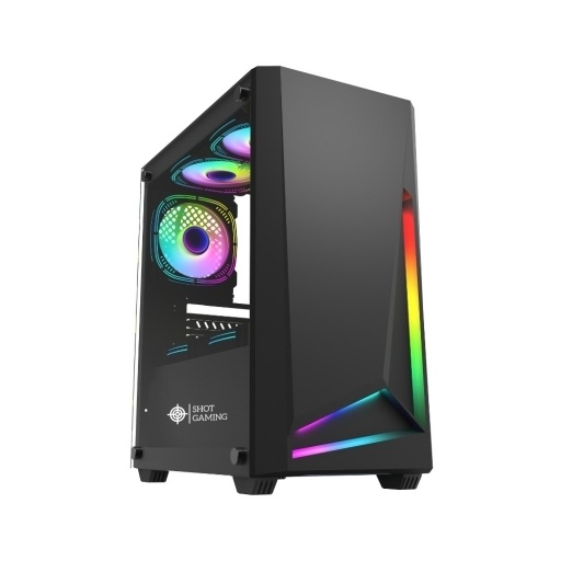 Gabinete Gamer Shot Pro Series SUP C1903 1C Cristal