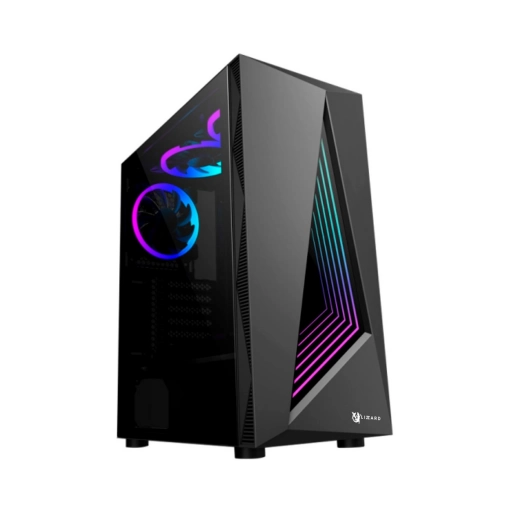 Gabinete Gamer X-Lizzard CA-037 Negro con Vidrio Templado