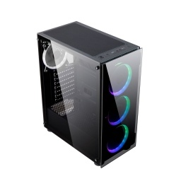 Gabinete Gaming Perseo Hero ARGB con 3 Fanes Frontales