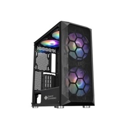 Gabinete HSI SUP230B Negro con Vidrio Templado