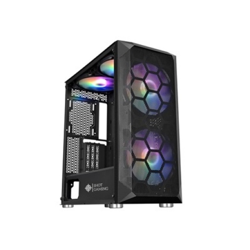 Gabinete HSI SUP230B Negro con Vidrio Templado