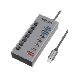 Hub Promate GegaHub-10G USB-C 7 en 1 10 Gbps 20 W