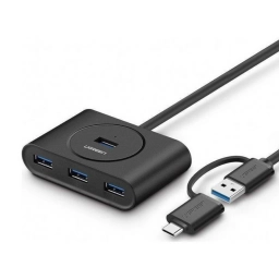 Hub Ugreen CR133 con 4 Puertos USB 3.0