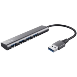 Hub USB Trust Halyx 4 Puertos 3.2 de Aluminio
