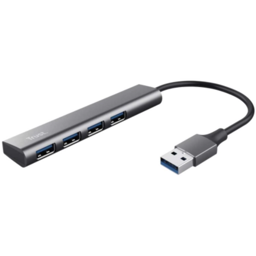 Hub USB Trust Halyx 4 Puertos 3.2 de Aluminio