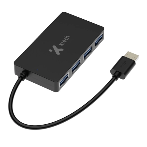 Hub USB X-Tech XTC-391 4 Puertos 3.0 Compacto Port�til