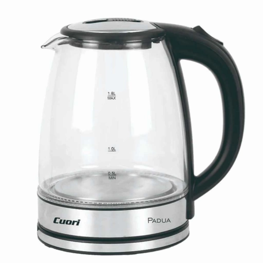 Jarra El�ctrica Cuori Padua 1.8L Vidrio Templado Inal�mbrica