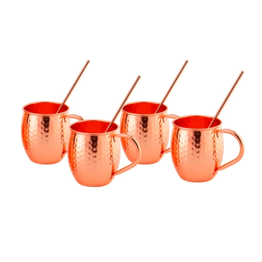 Jarros Cuori Moscu 4 piezas 550 ml para Tragos