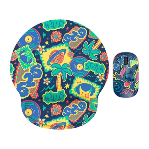 Kit Mouse Xtech XTM-DKT1ST Inal�mbrico Stitch con Gel