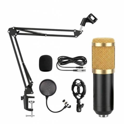 Kit de streaming con micr�fono condensador brazo y filtro antipop