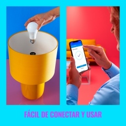 L�mpara LED Inteligente Philips Wiz G95 E27 BLANCO Y Color