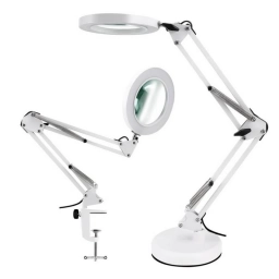 L�mpara LED de Mesa con Lupa X5 y Brazo Ajustable