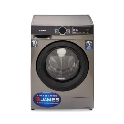 Lavarropas James Carga Frontal 10 kg Inverter Gris