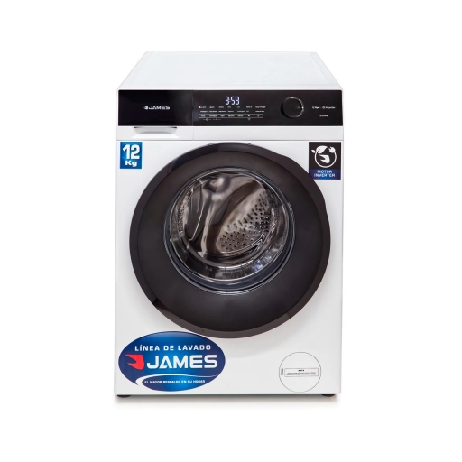 Lavarropas James Carga Frontal 12 kg 14 Programas Inverter