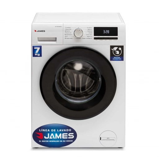 Lavarropas James LR 7120 INV BLT 6 kg Inverter Blanco