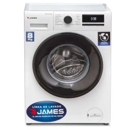 Lavarropas James LR 8140 INV G3 BL 8 kg Inverter Blanco