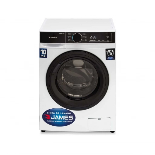 Lavarropas James Lr1016g4bl Inverter 10 kg Blanco