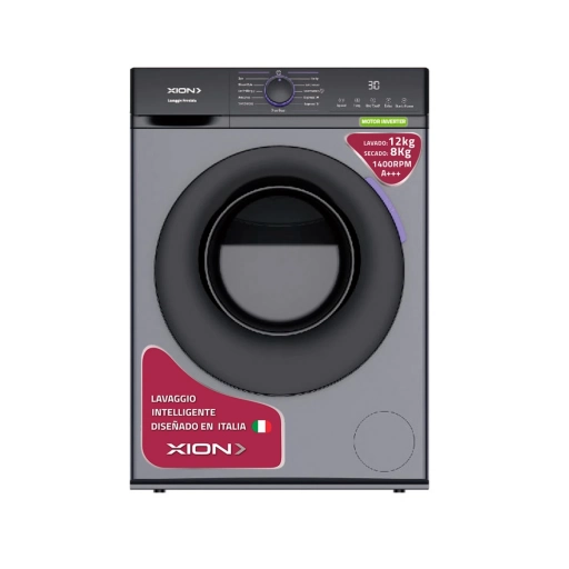  Lavasecarropas Xion�Carga Frontal Inverter 12KG 12 Programas XI-LSE1280