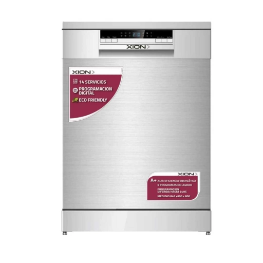 Lavavajillas Xion A+ Display LED 14 Servicios + 6 Programas