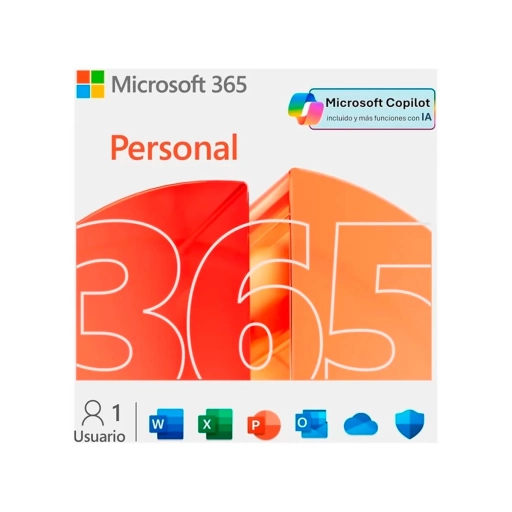 Licencia Microsoft 365 Personal para 1 Usuario y Nube