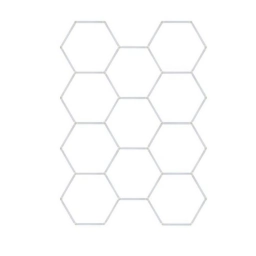 Luces Hexagonales LED de 11 Paneles 300 W Blanco Fr�o