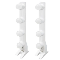 Luces LED de Pie para Maquillaje Set Doble 28 W Regulable