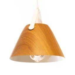 Luminaria Colgante Sashimi Madera Natural Estilo Escandinavo