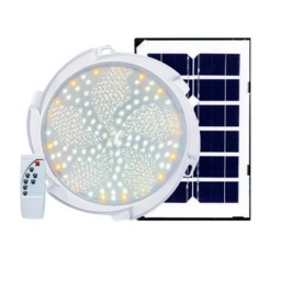 Luz LED con Panel Solar 90 W y Control Remoto Blanco