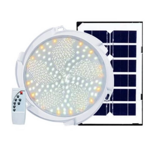 Luz LED con Panel Solar 90 W y Control Remoto Blanco