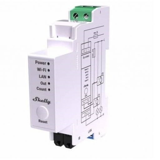 Medidor de Energ�a Shelly Pro EM-50 Monof�sico Wi-Fi DIN