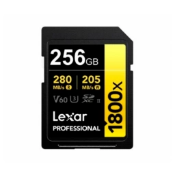 Memoria Lexar SDXC 256 GB Pro 1800X UHS-II Gold