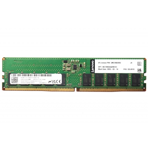 Memoria RAM Lenovo ThinkSystem TruDDR5 ECC Udimm 16 GB