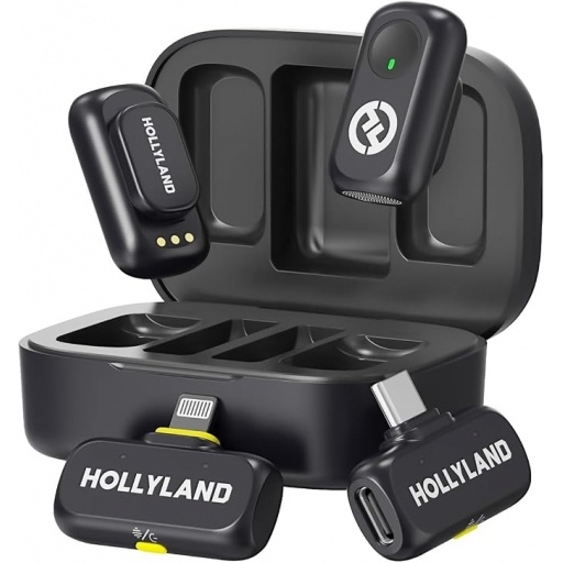 Micr�fono Inal�mbrico Hollyland LARK A1 Combo Gris Hi Fi