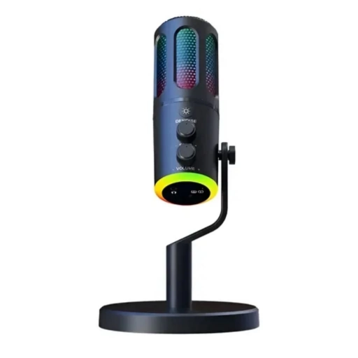 Micr�fono inal�mbrico RGB para streaming USB-C 200 mAh