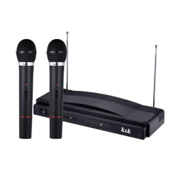 Micr�fonos Inal�mbricos Ledstar con Receptor y 2 Antenas