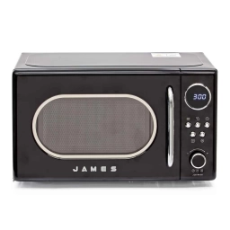 Microondas James Retro J-20 RN G3 Anal�gico Negro 700 W