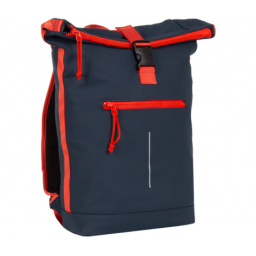 Mochila Tim NY 16L Azul Rojo Urbana Resistente