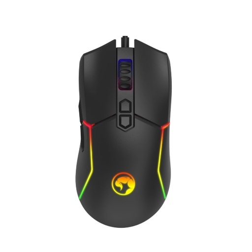 Mouse Gamer Marvo M655 Negro RGB con 7 Botones Programables