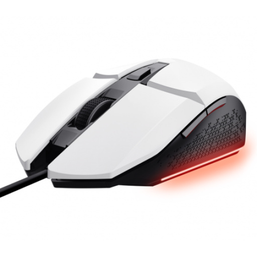Mouse Gamer Trust GXT109 Felox Blanco con 6 Botones LED