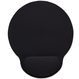 Mouse Pad Manhattan con Apoya Mu�eca de Gel Negro