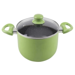 Olla Cuori Verde 18 cm Cer�mica Antiadherente con Tapa