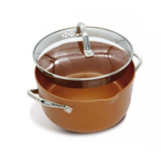 Olla Pastera 2 en 1 Cobre 22 cm 2.5L