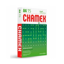 Papel Chamex 75grs A4 Blanco Resma de 500 Hojas